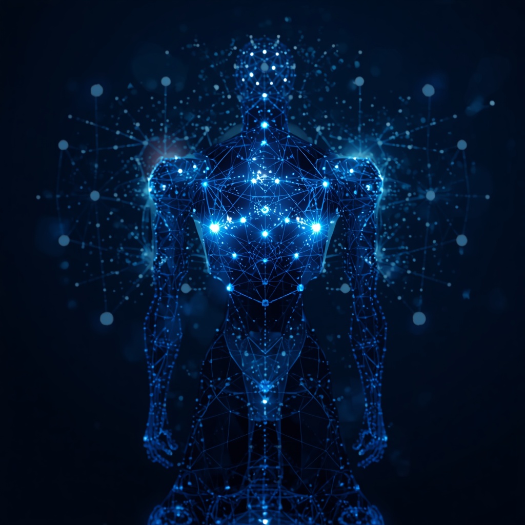 AI agent performing complex data analysis with automated pattern recognition and predictive modeling visualization